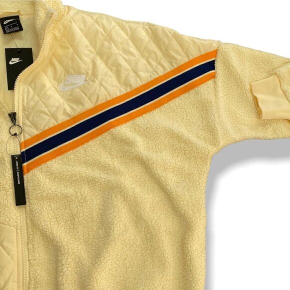 Nike Sportswear NSW Full Zip Sherpa Track Womens Jacket BV3040-115 size Large - Picture 4 of 11